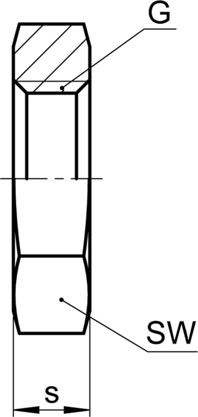 Sechskantmutter SO 40006 3/8" - Serto-Programm M/G