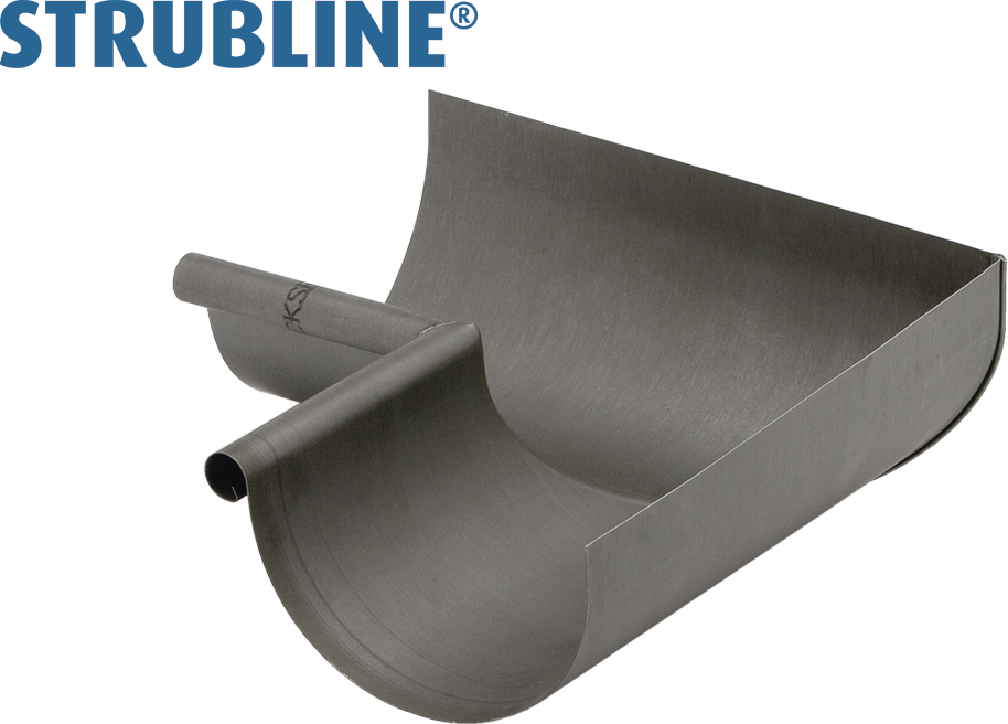 Rinnenwinkel innere 250 mm 141 gefalzt/gelötet "Strubline" - Zink vorbew. Spenglereihalbfabrikate