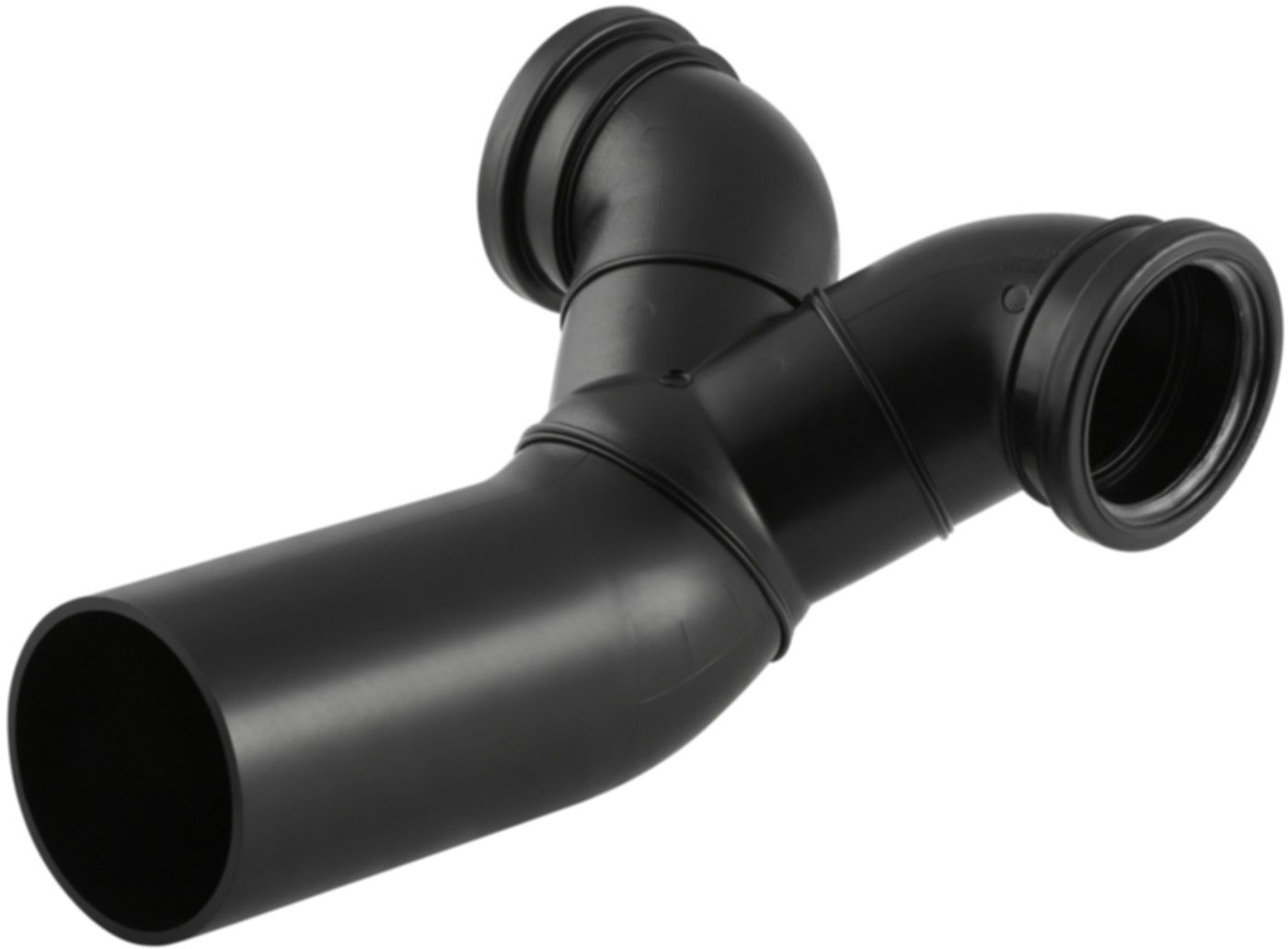 Wandklosett-Doppelbogen 180° d 110/ 90mm 367.485.16.1 - Geberit-PE-Formstücke