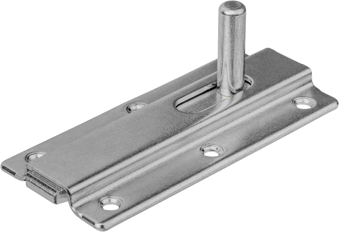 WEBI Stossriegel schwer, gerade, ohne Kloben 100x40mm, verzinkt - Stoss- und Treibriegel mit Zubehör