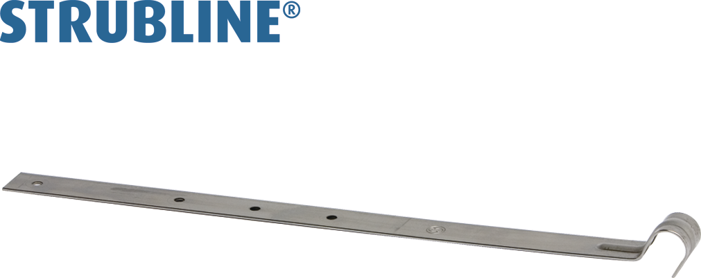 Rinnenbriden 400 mm 117 "Strubline" - Cr-Ni Spenglereihalbfabrikate