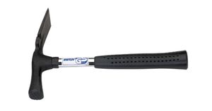 Maurerhammer, mit Nagelzieher 600g, L= 310mm, Stahlrohrstiel gummiert - Bauwerkzeuge