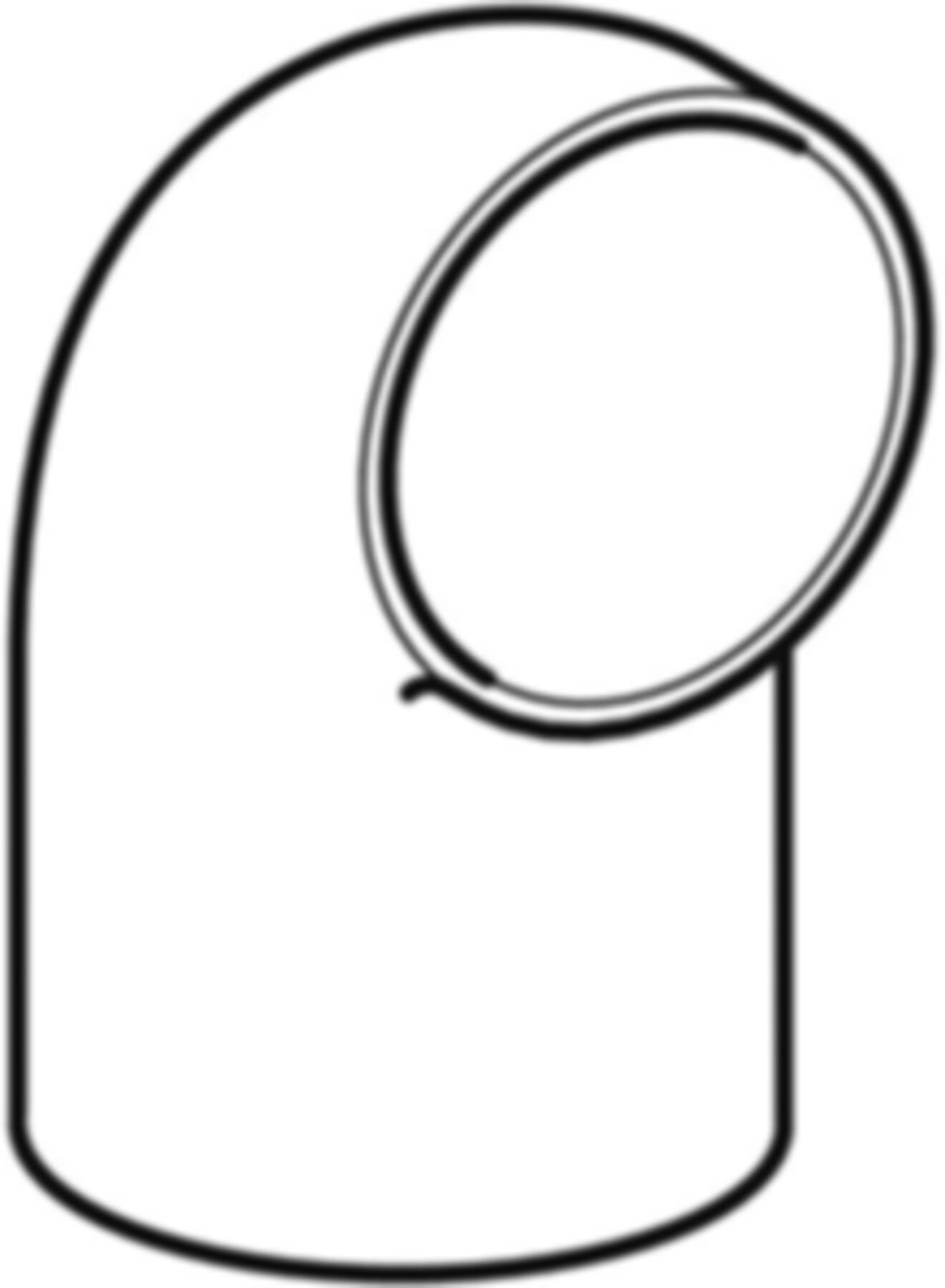 Anschlusswinkel 90° 364.062.16.1 d 63/ 50mm - Geberit-PE-Formstücke