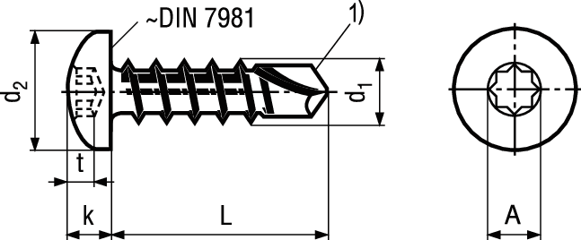 Lins-Bohrs I-8kt ecosyn®-drill vzb BN11904 DIN7504 3,9x16/S1 - Bossard Schrauben