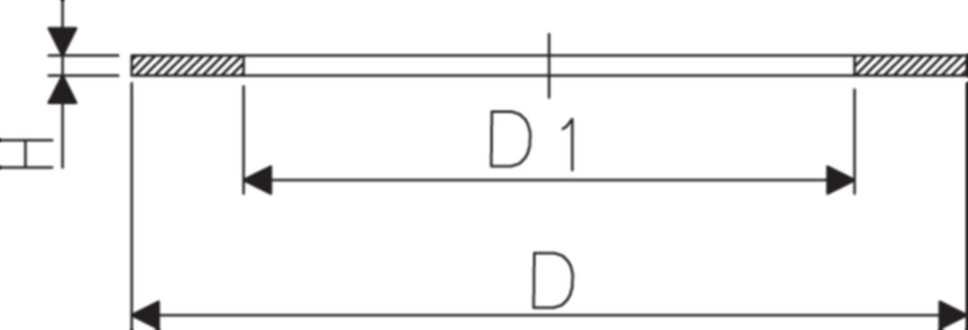 Flachdichtung z/Überg.-Verschr.63 - 2" 748 400 011 - GF Hart PVC-U Formstücke