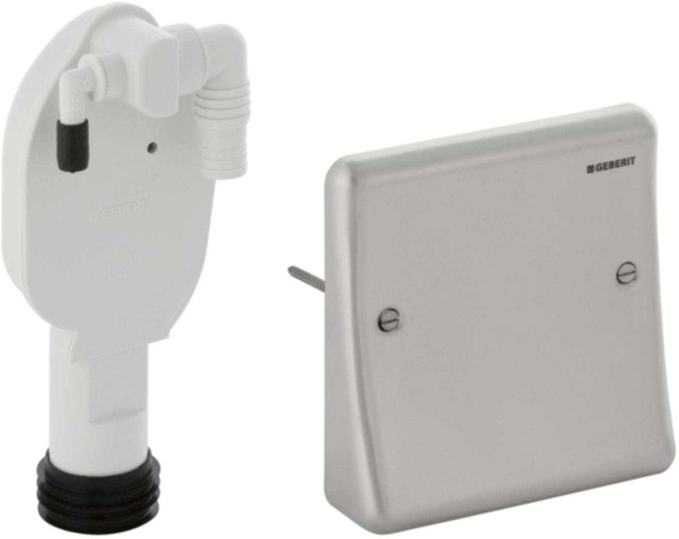 Fertigbau-Set Massivb. f. Unterputz-Sif. Waschmaschine und Tumbler 152.237.00.1 - Geberit-Sifon + Apparateanschlüsse