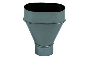 Rohrsammeltrichter zent. 75 mm 215 - MattpluS Spenglereihalbfabrikate