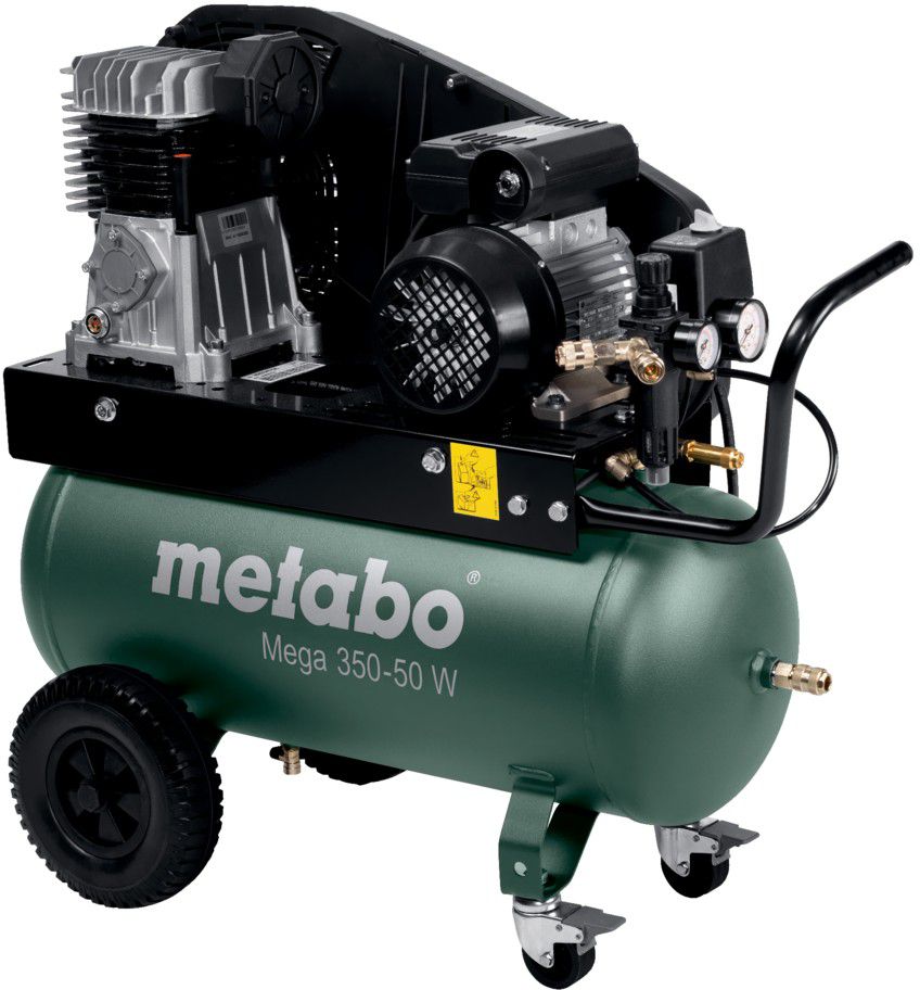 Kompressor Mega 350-50W 50L Tank , 220 l/min , 10bar , 2.2kw , 93dB ,52Kg - Metabo Elektrowerkzeuge