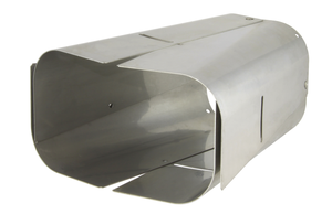 Alu Anschl.Stutzen eckig 110-125 mm verstellbar - Sairlift Kaminhüte