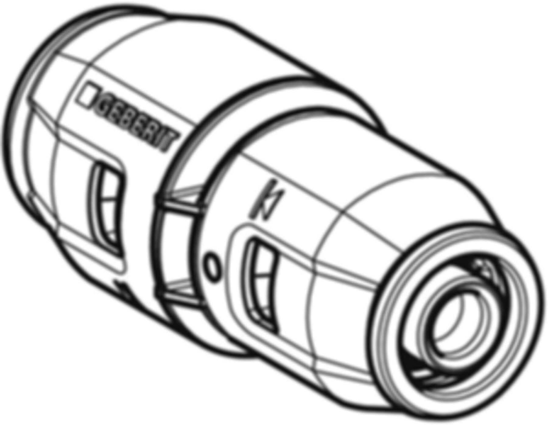 Reduktion 25-20mm 652.651.00.1 - Geberit-Push Fit-Formstücke