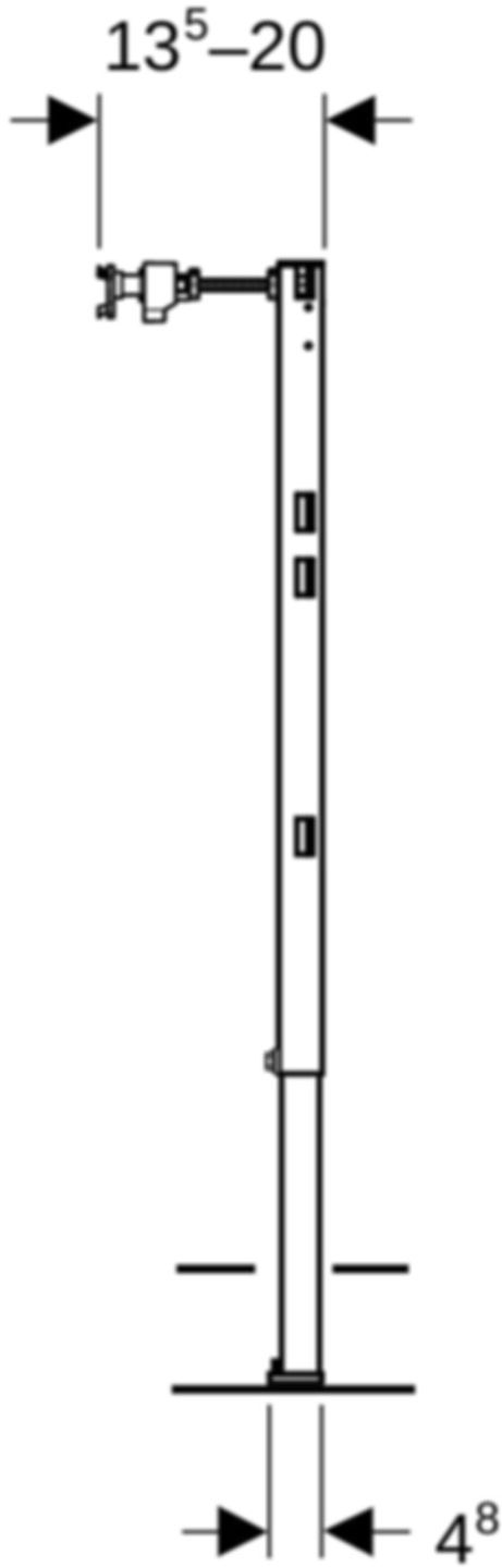 Abschlusselement Typ 144/112 111.834.00.2 - Geberit-Duofix