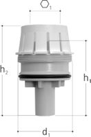 Bypass-Stopfen +GF+ JRG JRGURED UP