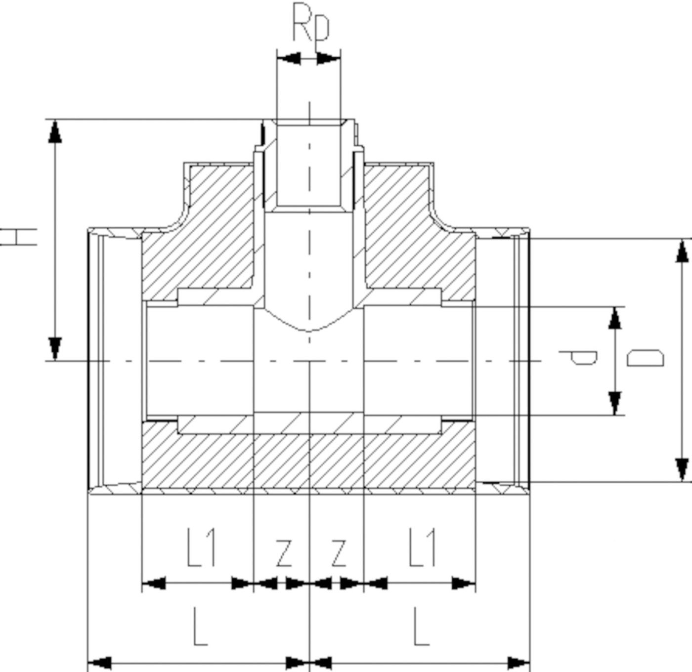 COOL-FIT Installationsfitting mit IG 90/140mm x 3/4" 738 313 463 - GF COOL-FIT 2.0