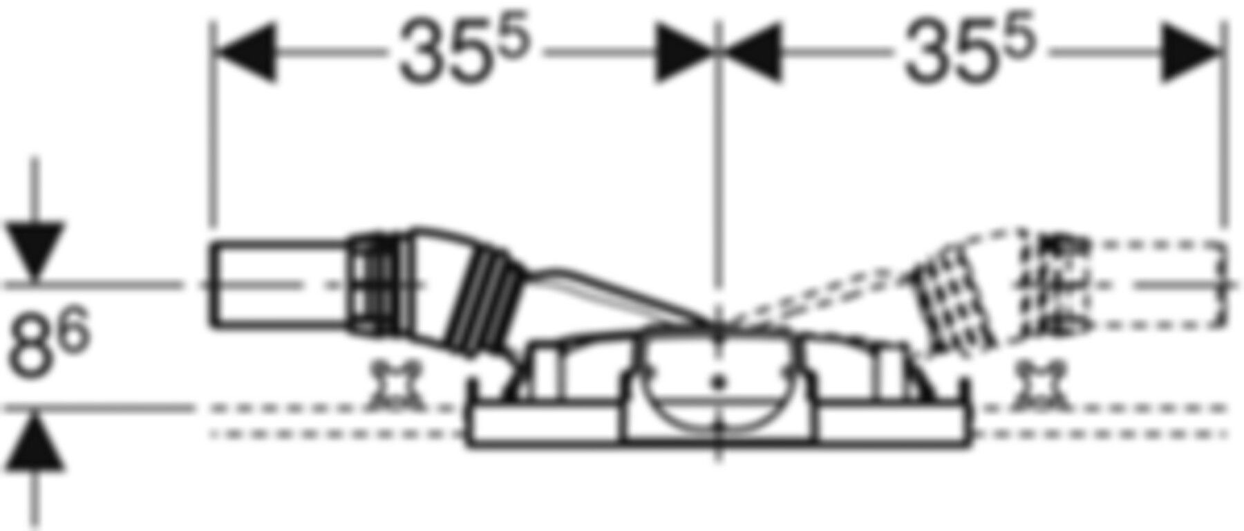 Duschelement mit Wandablauf 461.735.00.1 d 56mm - Geberit-GIS
