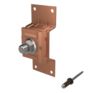 Blechanschluss mit Klemmplatte