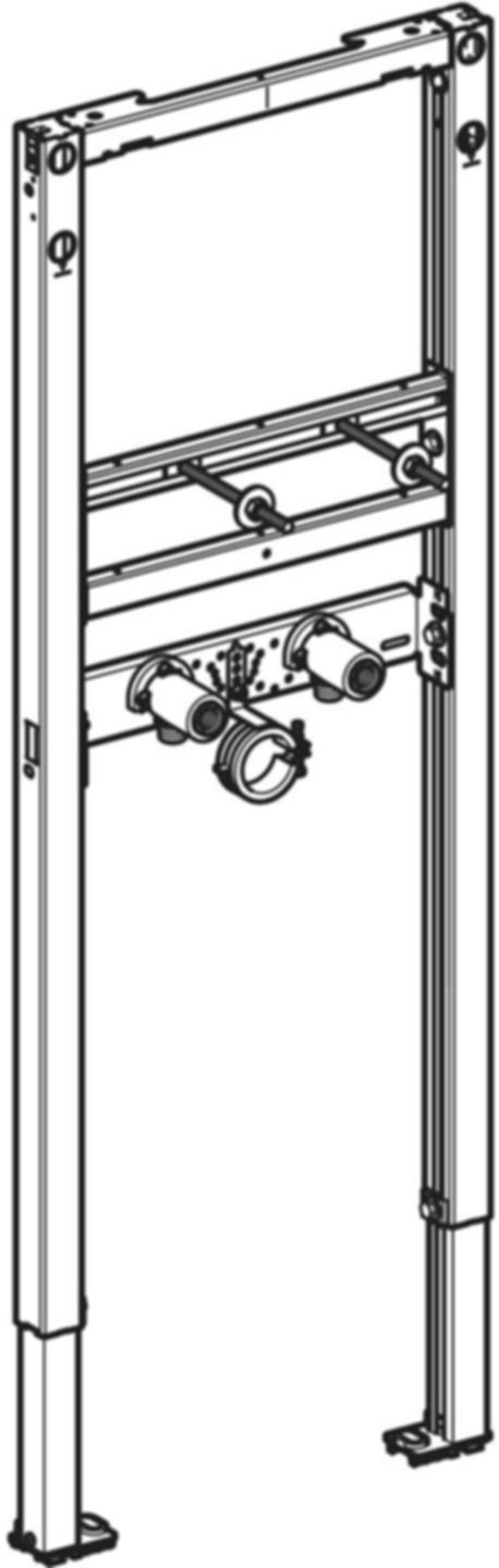 Element für Waschtisch 111.267.00.2 Typ 112, Standarmatur, schmale Ausführung - Geberit-Duofix