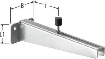 Konsole für die Abstützung des Y-Flansch verstellbar 147-297mm 19092.06 - Nussbaum Armaturen Handelsartikel