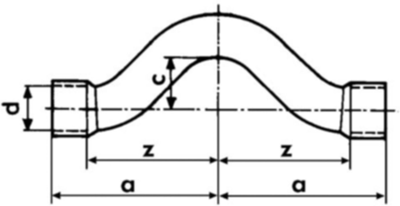 Überspringbogen 7085 12 mm 767 085 003 - GF Lötfittings