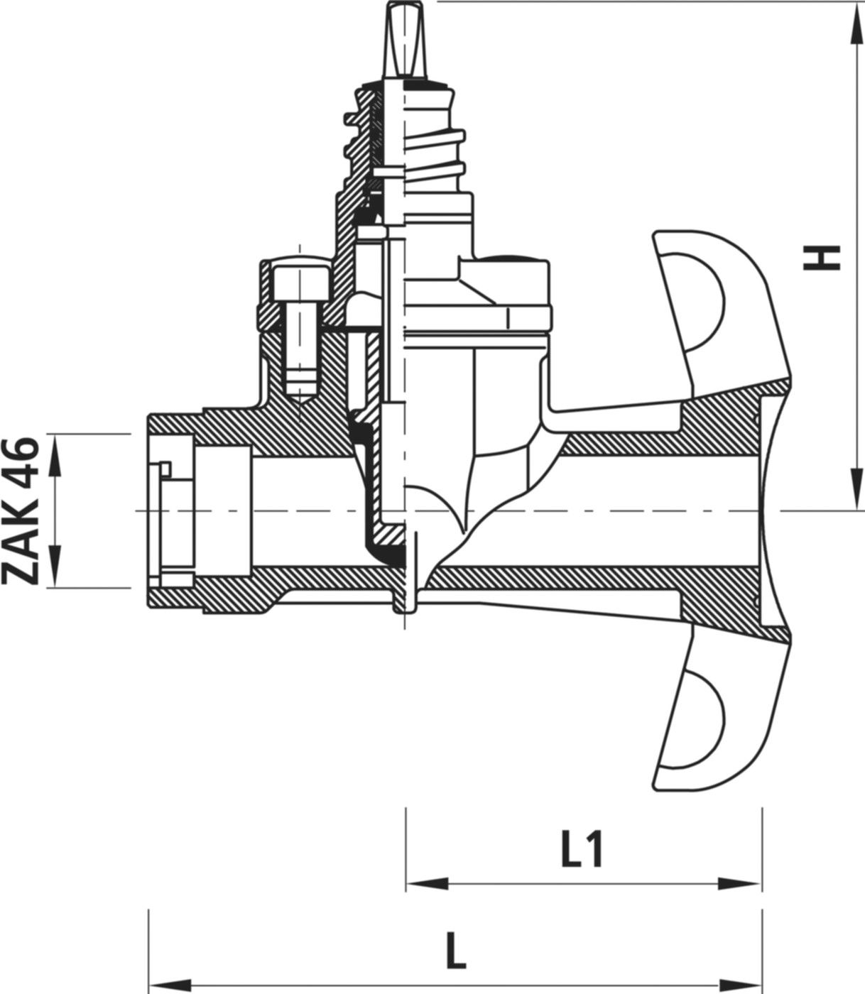 Universal-Schieberschelle 2701 ZAK-Anschluss - Hawle Hausanschluss- und Anbohrarmaturen