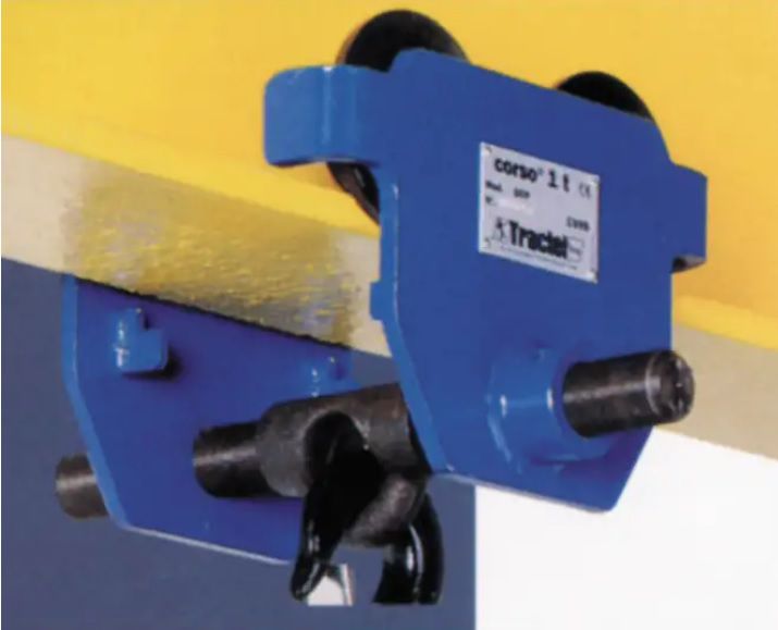 SPANSET Laufkatze, ohne Antrieb 1000kg, G=58-220mm, Typ LK1000OA - Hebewerkzeuge