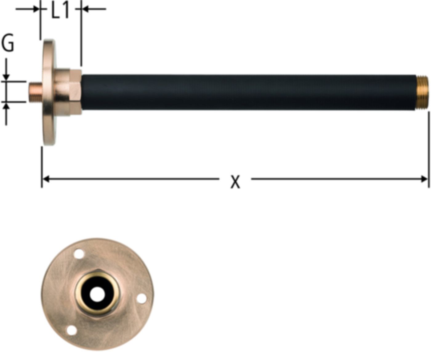 Verlängerungsrohre NUSSBAUM