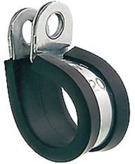 20573 Halterungsschellen mit schwarzem Gummiprofil