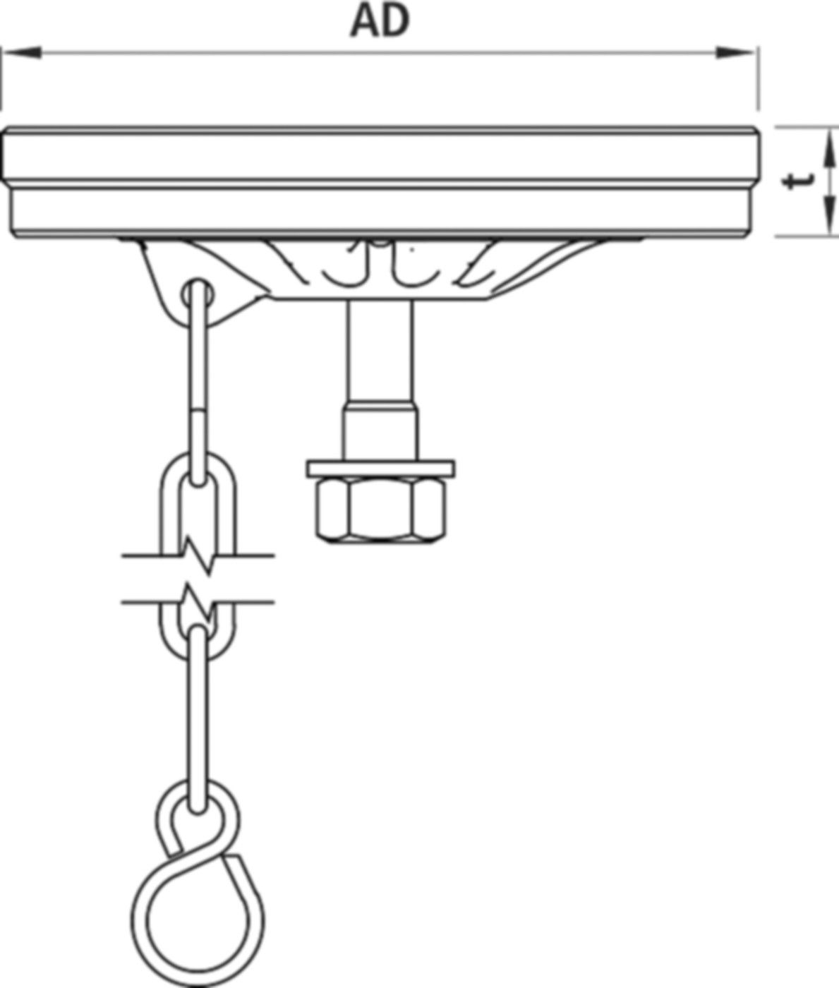Sanierungsdeckel für Gas Hawle,Von Roll, Grösse 0 4574 000 010 - Hawle Schieberzubehör