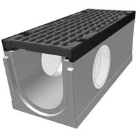 mit Gussrost D400 Element für seitl. Anschluss