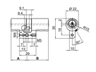 KABA Star Doppelzylinder Typ M1515A 27.5/37.5, mit 5 Schlüsseln - Kaba Star, Lagerprodukt