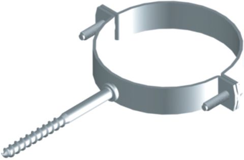 PE-Rohrschellen mit Holzgewinde