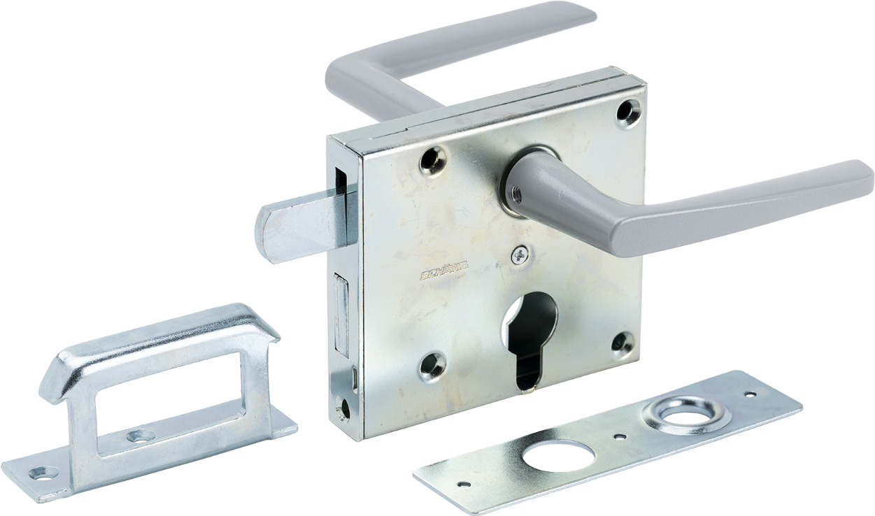 SCHÄNIS Gartentürschloss 2003G RZ 65, links/rechts, verzinkt - Türschlösser und Zubehör