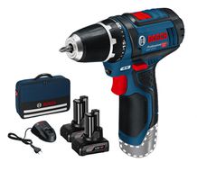 Akku-Bohrschrauber GSR 12V-15 2x2.0 Ah, GAL 12V-20, Tasche, 0-1'300 min - Bosch Elektrowerkzeuge