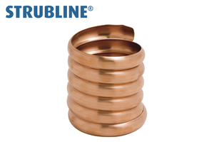 Wulsten 7 Umgänge 75 mm 290 "Strubline" - Kupfer Spenglereihalbfabrikate