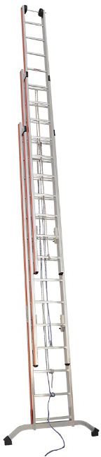 HB Seilzugleiter, 3 tlg Typ 175, 3x24 Sprossen, L=7.00/18.76m - Garten