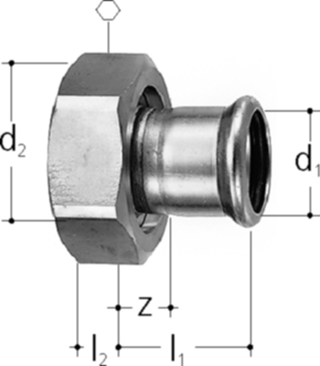 Verschraubungen +GF+ JRG Mapress BR2