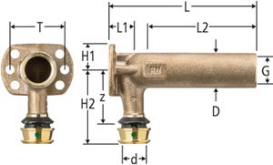 Armaturenanschlüsse NUSSBAUM Optiflex-Flowpress