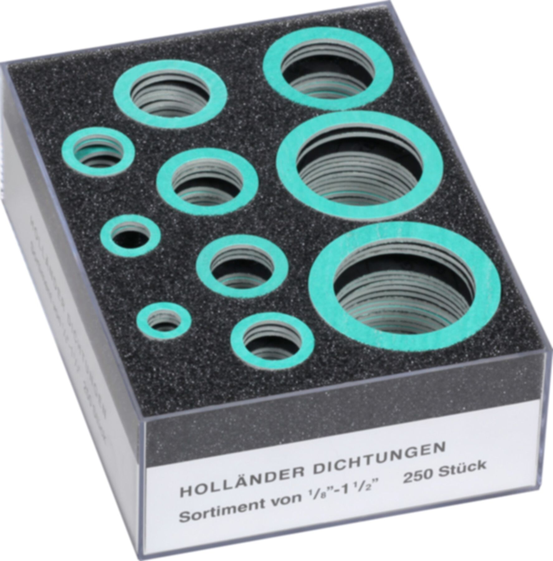 Holländer-Dichtungssortiment Sil C-4324 250 Stk assortiert ( 1/8" bis 11/2" ) - Dichtungsmaterial
