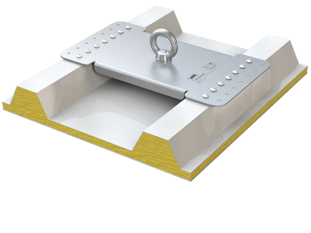Anschlagpunkt mit Grundplatte Metalldach LX-SW-N-333 ABS Lock X-Rivet - ABS Absturzsicherung