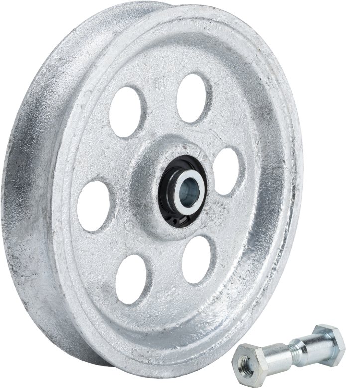 WEBI Schiebetorrolle, mit Kugellager D=120mm, verzinkt - Schiebetür- und Schiebetorbeschläge