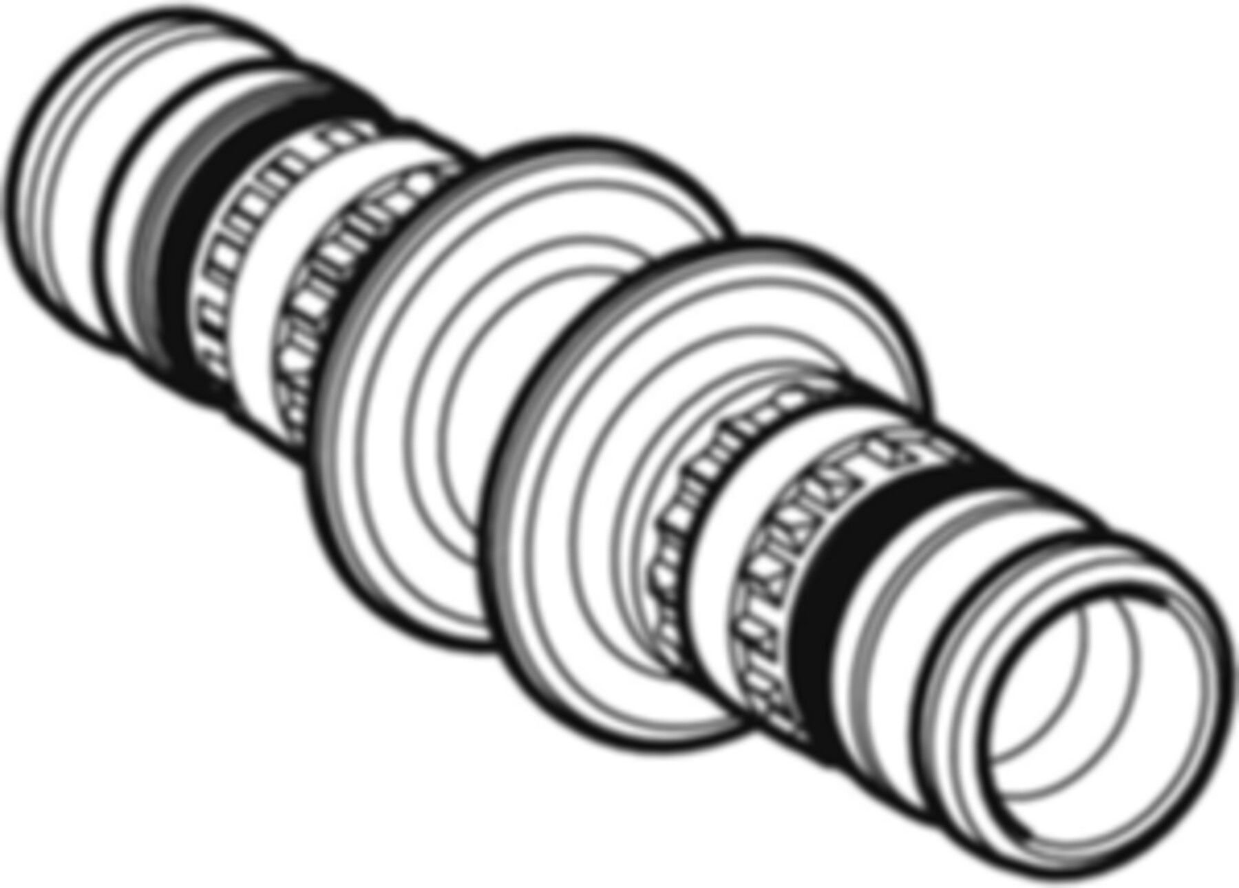 Kupplung 75mm 628.505.00.5 - Geberit-Mepla-Formstücke