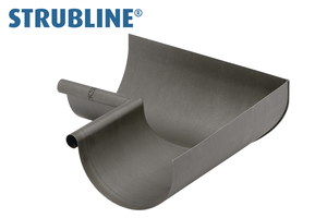 Rinnenwinkel innere 330 mm 141 gefalzt/gelötet "Strubline" - Zink vorbew. Spenglereihalbfabrikate