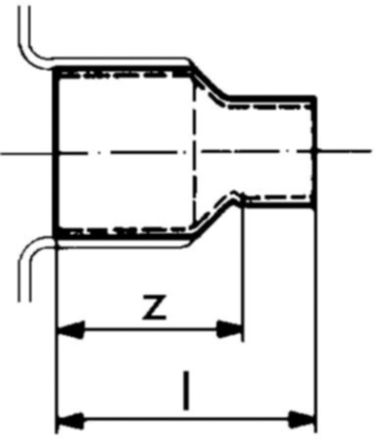 Löt-Reduktion lang 7243 8- 6 mm 767 243 025 - GF Lötfittings