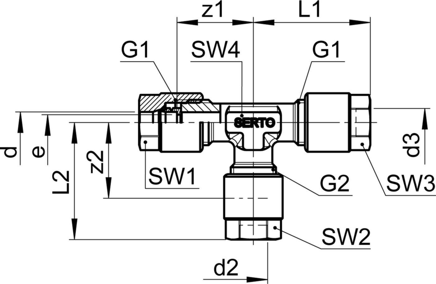 T-Verschraubung Red. SO 03021 12-10-12 - Serto-Programm M/G