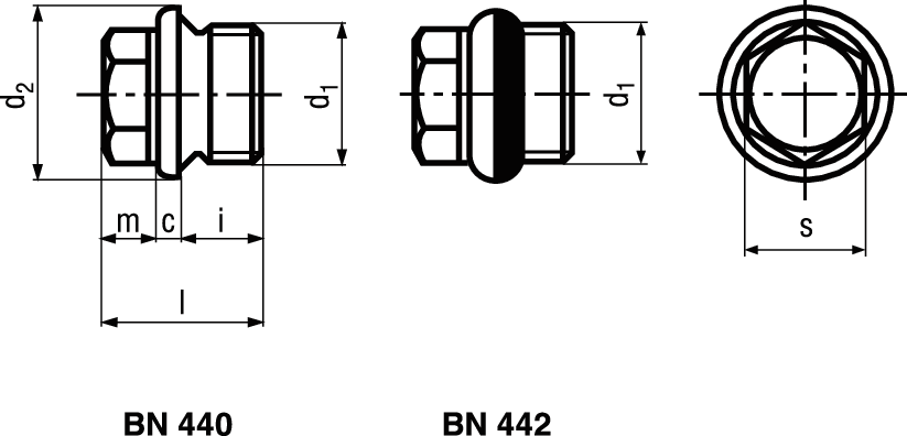 Verschl 6-kt Rohrgew mit Dicht St BN442 DIN910 G1/4A - Bossard Schrauben