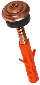 Fassadenschr Cuvette INOX A2 vcu BN20802 Ø4,5x35/24(X25) mit Dübel - Fassadenschrauben