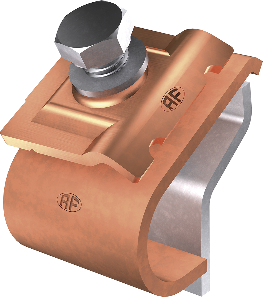 Wulstklemme f/Draht+Band Kupfer 6-10 AF 285.102.000 / FL 83 - AF Blitzschutzprogramm