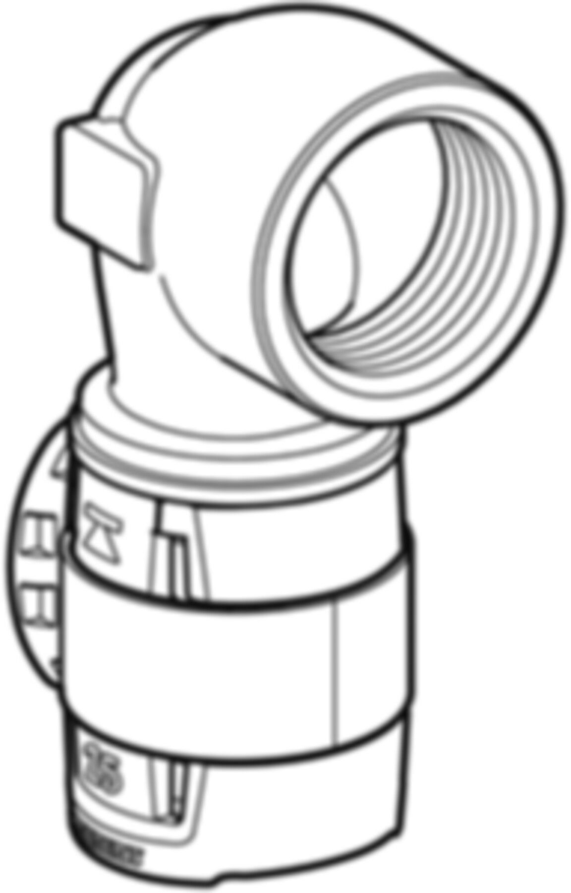 Übergangsbogen 90° m/IG 40mm-11/4" 620.534.00.1 - Geberit FlowFit-Rohre/Formstücke