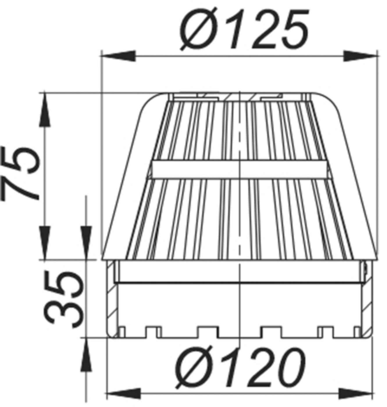 Kies- und Laubfangkorb SwissUnico 3-830135 zu Balkonablauf SwissUnico und Aufstockelement - SCHACO Entwässerungstechnik