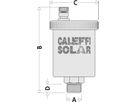 Caleffi Schnellentlüfter Typ 250 Solar m/Absperrhahn 3/8" AG - Automatische Entlüfter