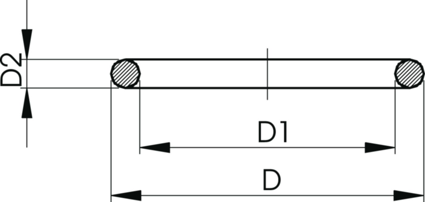 O-Ring EPDM zu Verschraubungen 63 mm 748 410 011 - GF Hart PVC-U Formstücke